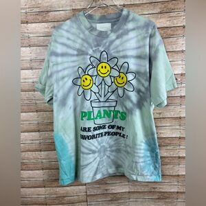 CRTFD HAPPY PLANT TEE - NAVY/GREEN Sz Xl
